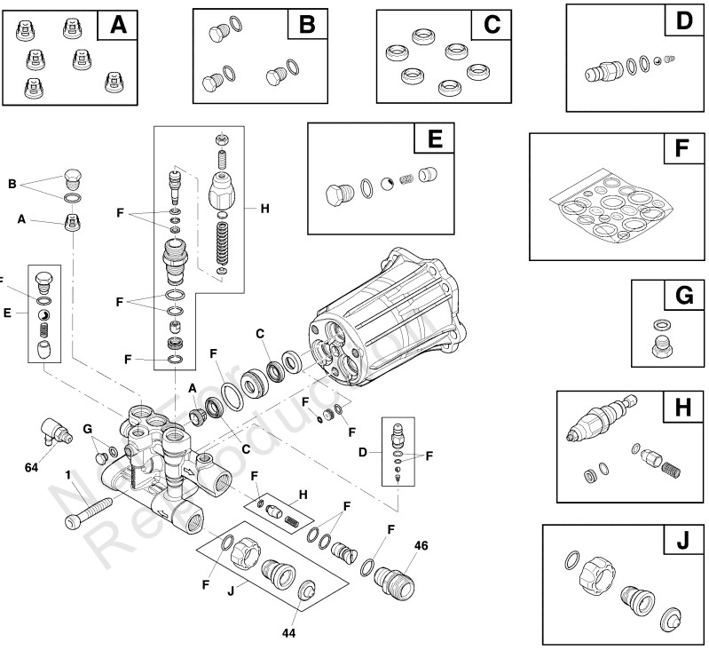 84004774 power washer pump repair parts 